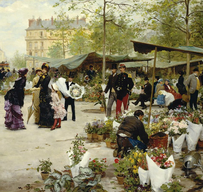 The Lower Market, Paris by Victor Gabriel Gilbert, 1881