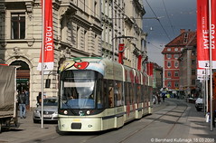 Graz Straßenbahn 1982, 2008, 2015 und 2018