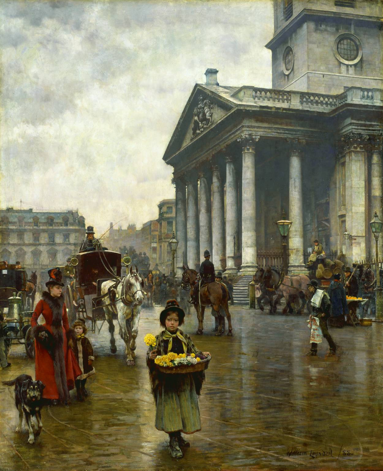 St Martin-in-the-Fields by William Logsdail, 1888