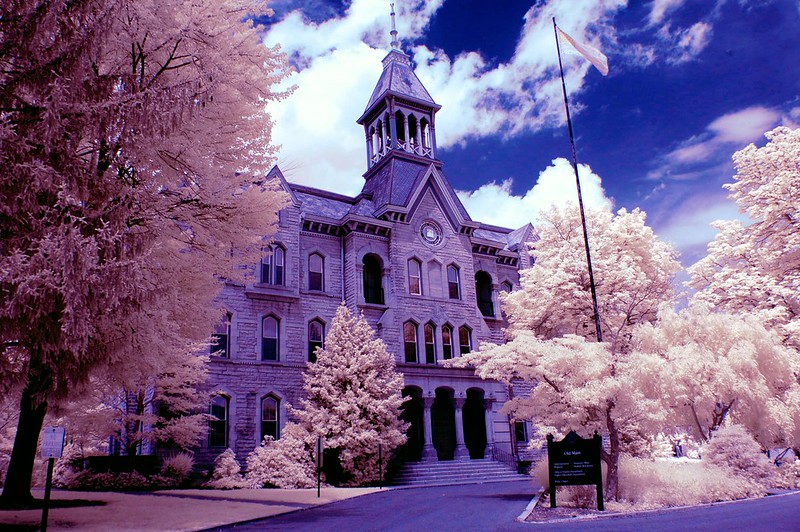 Old Main in False Color Infrared