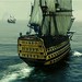 HMS Endeavour and the Black Pearl