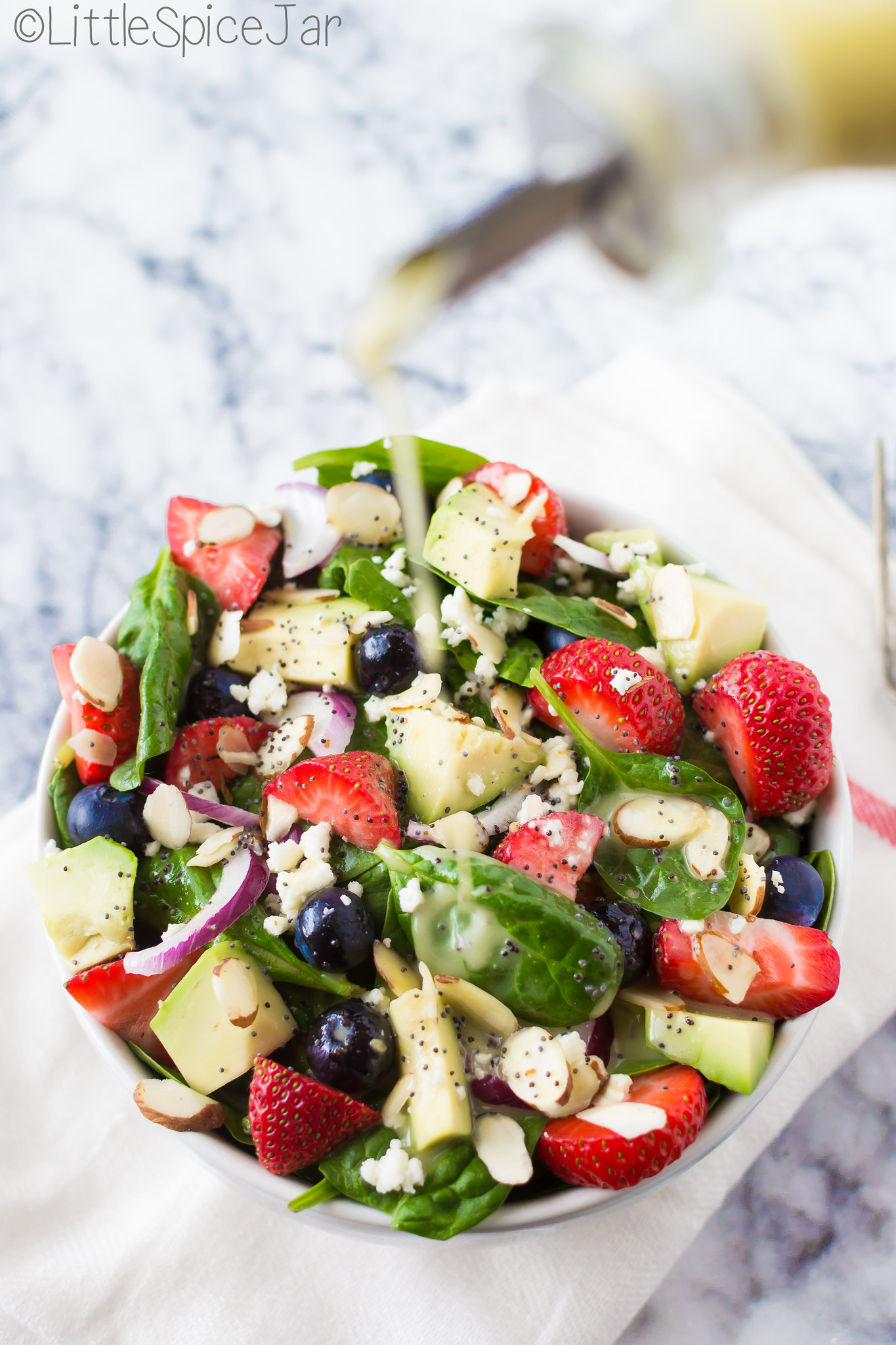 Strawberry Spinach Salad with Citrus Poppyseed Dressing 15