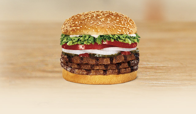 Burger King Triple Whopper Sandwich