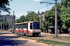 Dniprodserschynsk Straßenbahn 1992 und 2002
