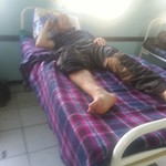 I spent all day laying on the bed with no support on my ankle at the Mazabuka District Hospital, Zambia
