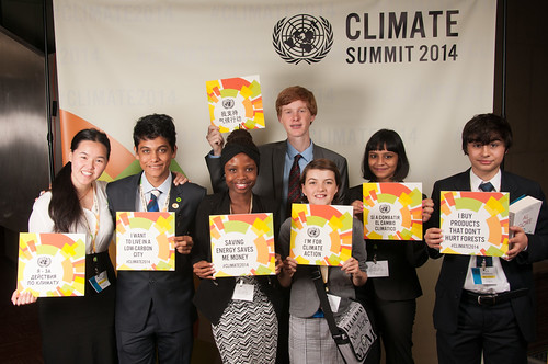 Teens from around the world stopped by the #Climate2014 Social Media Zone