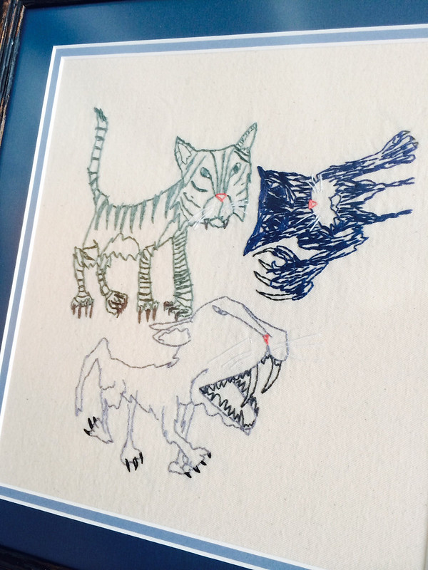 Phoenix's Drawings: "3 Cats"