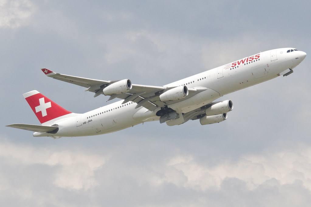Swiss Airbus A340-313X; HB-JMA@ZRH;02.06.2014/753bz