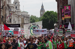 Stop bombing Gaza - National Demonstration, London, UK