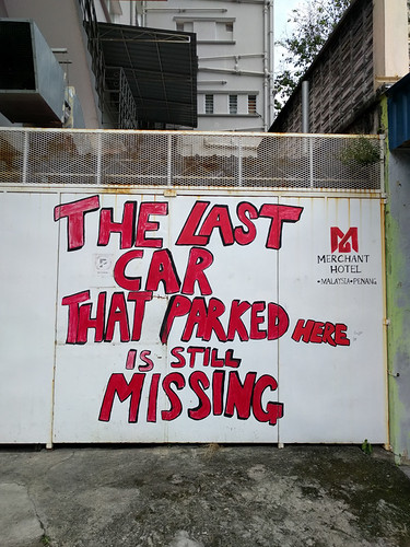 The last car that parked here...