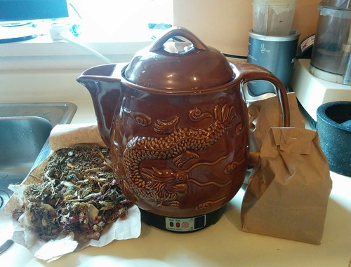 Chinese herb pot