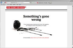 Globe and Mail's spilled ink