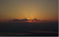 Dawn on Massada, Israel