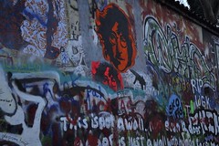 Lenon Wall-Prague  street art graffiti walls