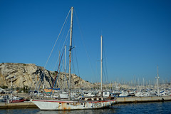 Old sailboat in Marseille
