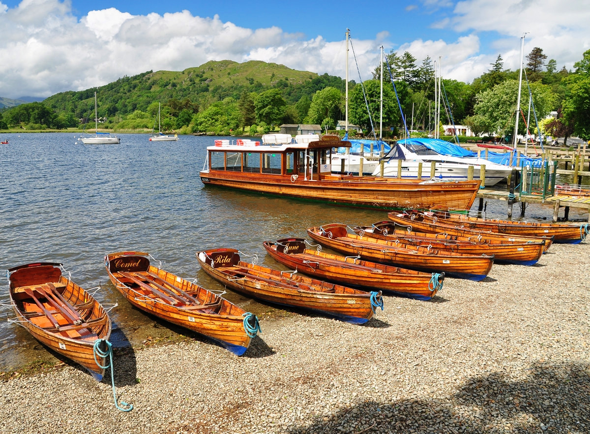 Boats at Ambleside, Lake District. Credit Nilfanion