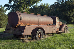 Vintage Diamond T tanker truck