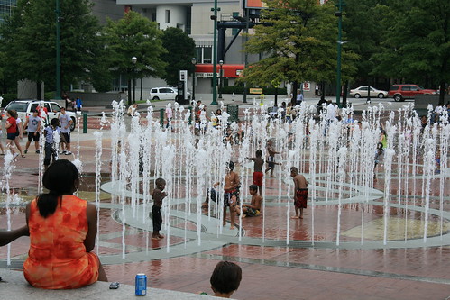 Kids in the Water at an Atlanta park