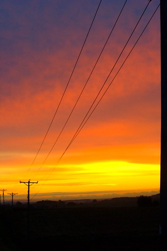 morning orange color electric wisconsin sunrise madison commute wi brilliant project365 83365