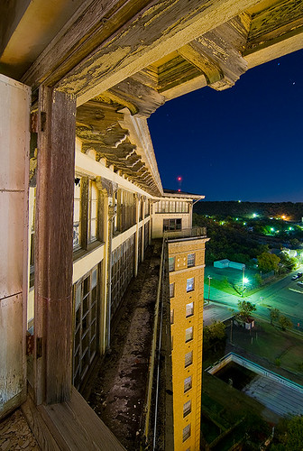 abandoned night hotel texas baker wells mineral