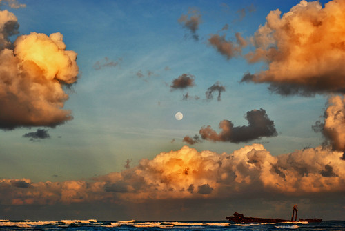 sunset sea sky clouds landscape atardecer mar nikon dominicanrepublic cielo nubes 50mmf18d puntacana republicadominicana bahiaprincipe d80 nikoniste septta