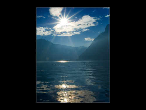 sun reflection geotagged austria österreich god ausztria salzkammergut traunsee traunkirchen flickrdiamond