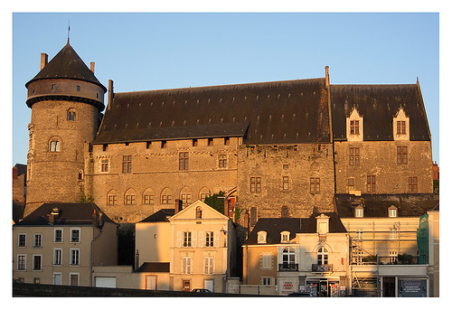 france castle monument sunrise chateau laval middleage