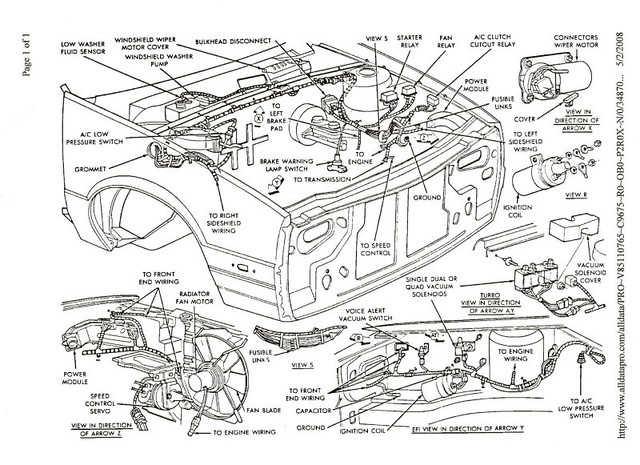 Car Parts Under The Hood Diagram