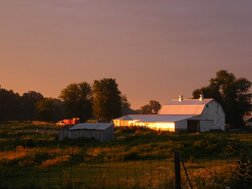 county white barn rural sunrise indiana cass
