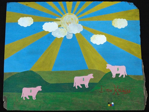 art lightbulb folkart cows graphic folk markets meat vegetarian pastoral ideas