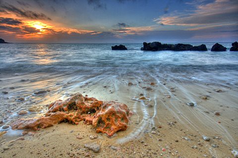 ocean longexposure sea beach water rock sunrise exposure tide gimp atlantic arrábida setúbal hdr ufraw pedrovidigal portinhodaarábida