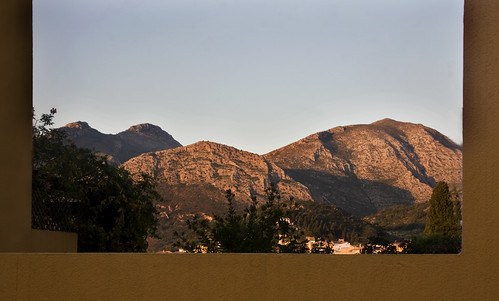 mountains sunrise landscape spain costablanca