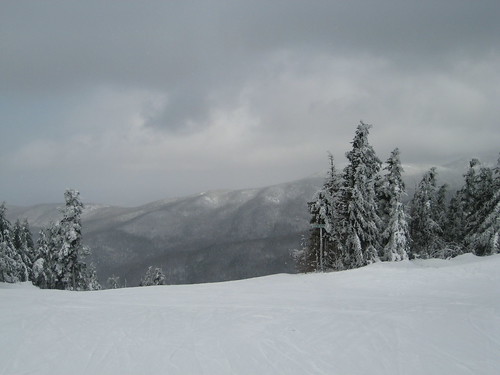 winter cloud mountain snow ski tree landscape vermont skiing bolton boltonvalley