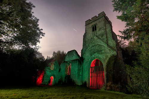 old uk trees england lightpainting abandoned halloween church night canon dark landscape eos countryside kent scary decay ghost ruin wideangle historic haunted creepy spooky angry paintingwithlight stmary derelict efs 1022mm nocturne plantagenet eastwell 400d mat55it