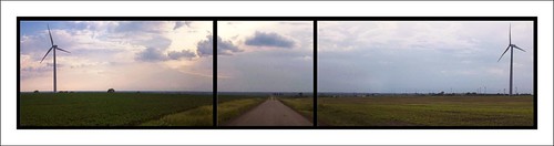 sunset vanishingpoint illinois pano panoramic notblogged windturbine windfarm notei nottwit