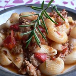 Red Pepper and Rosemary Lamb with Pasta