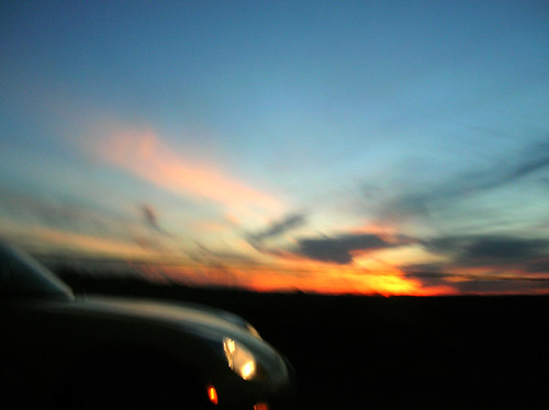 sunset car incar