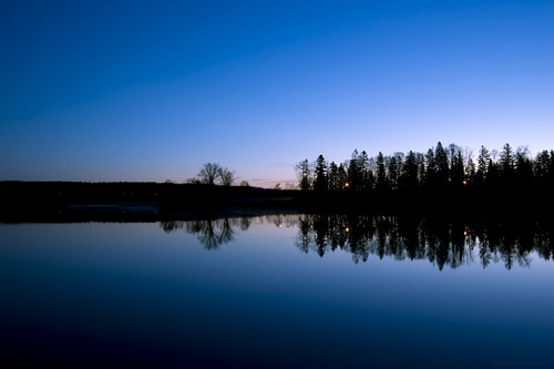 blue sky lake reflection water landscape reflected thunderbay d40 platinumphoto nikond40 manfrotto190xb