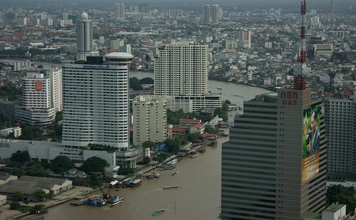 skyline canon landscape thailand rebel cityscape bangkok rainy chaophrayariver statetower xti lebua swamistreamcom