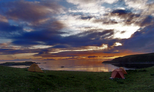 sunset sea color colour alaska island tent chain mec aleutian bering sanak