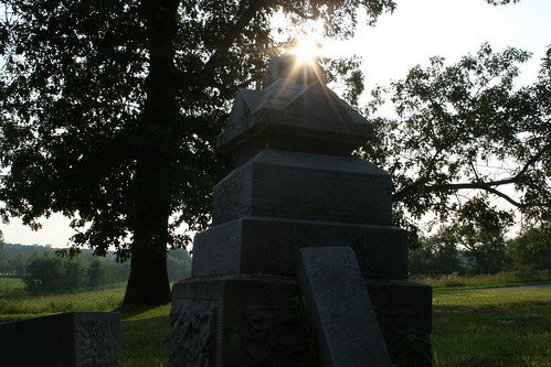 sunset sunlight tree cemetery grave graveyard dead buried dusk tombstone peak