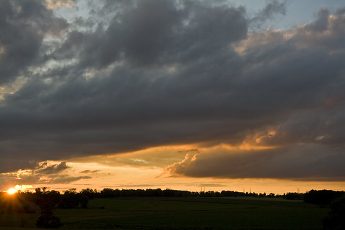 sunset sky grass skyline clouds digital canon geotagged eos rebel dusk farm country xti 400d giltennant