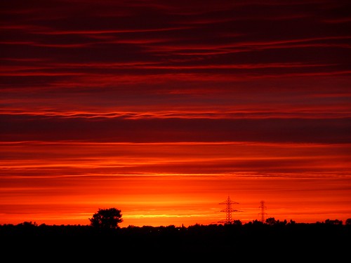 sunset red sky clouds geotagged poland polska polonia nops zachod mazowsze czerwony chmury niebo sokolow piastow mazovia abigfave geo:lat=52146947 geo:lon=20885868 wypedy gambezia