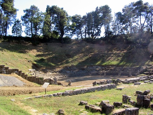 teatro ancient theater hellas greece grecia antico arcadia arkadia megalopolis arkadhia pleiades:depicts=570467 570467
