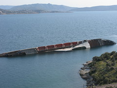 Sunken Ship in the Saronic Gulf