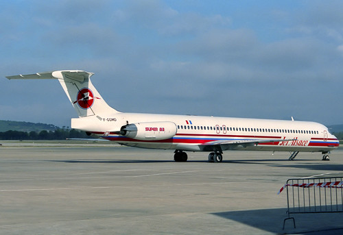 Jet Alsace MD-83 F-GGMD GRO 13/02/1990