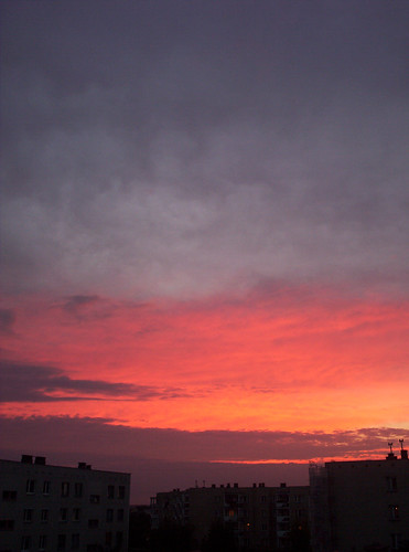 sunset sky clouds view balcony zachód kielce chmury niebo slichowice
