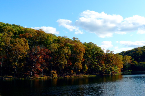 park autumn trees ohio sky lake fall water colors leaves clouds forest state route trail stewart shore 23 scioto