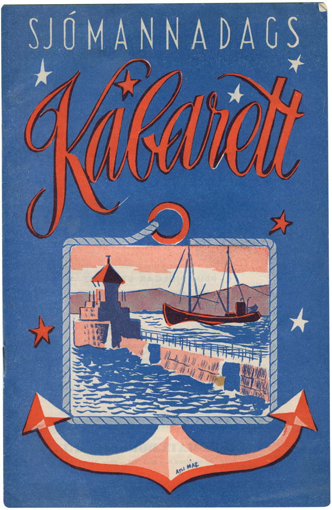 seamen's day cabaret leaflet from iceland
