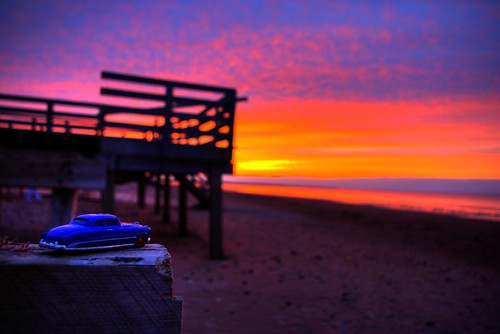 ocean sunset cars beach clouds sand pentax bokeh parking atlantic pei hdr brackley dinkie k100d
